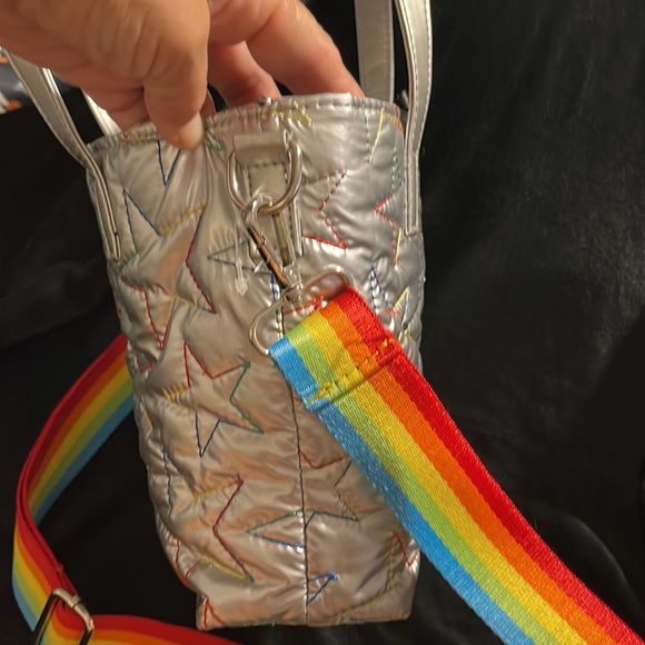 NWT Rainbow Strap Quilted Crossbody bag - Picture 6 of 12